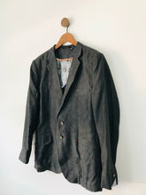 Load image into Gallery viewer, Ted Baker Men’s Linen Blazer Suit Jacket | 5 XL | Dark Grey
