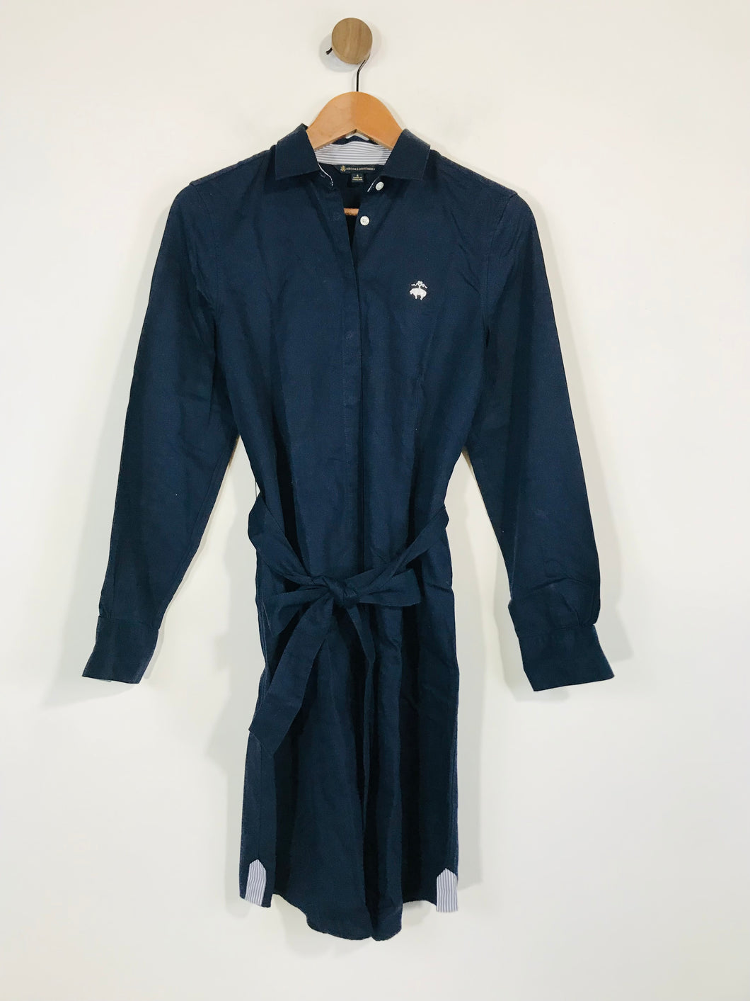 Brooks Brothers Women's Cotton Long Sleeve Shirt Dress | US4 UK8 | Blue