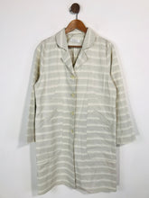 Load image into Gallery viewer, Heide Ost Women&#39;s Linen Blend Overcoat Coat | UK14 | Grey
