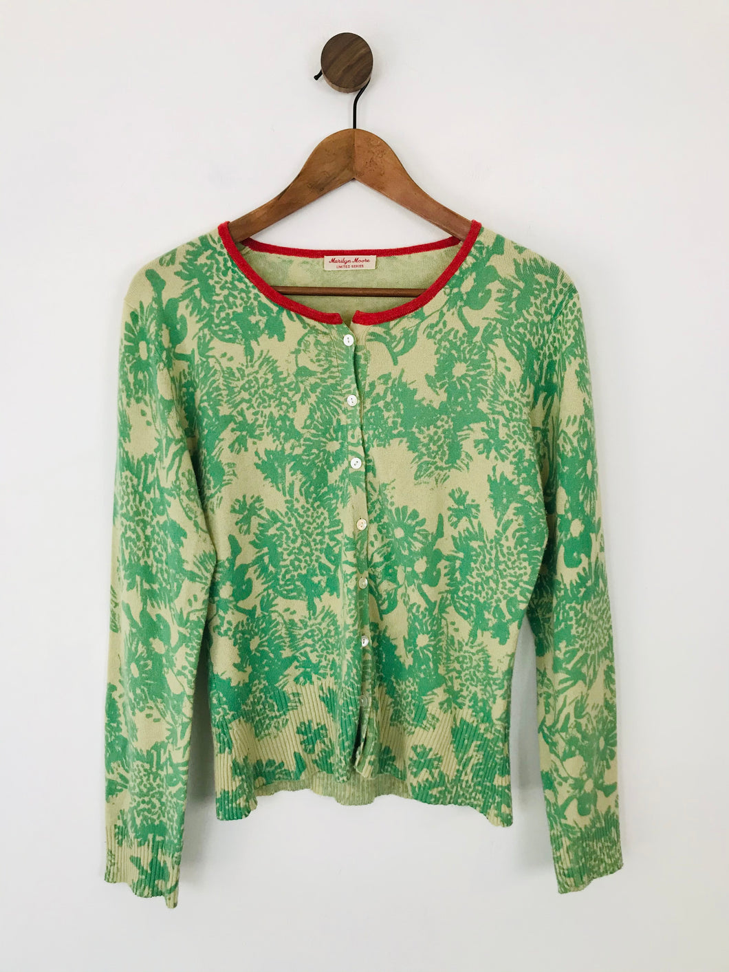 Marilyn Moore Women's Cashmere Silk Cardigan | L UK14 | Green