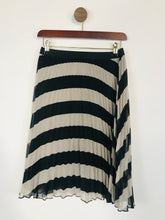 Load image into Gallery viewer, Atmosphere Women&#39;s Striped Pleated Midi Skirt | UK6 | Black
