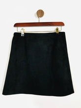 Load image into Gallery viewer, Moon Mood Women&#39;s Suede High Waist Mini Skirt | M UK10-12 | Black
