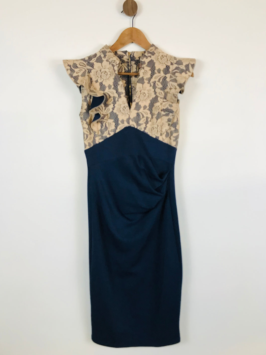 Jolie Moi Women's Lace Sheath Dress | UK8 | Blue