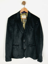 Load image into Gallery viewer, Spitalfields Men&#39;s Velvet Smart Suit Jacket | 42 XL | Black
