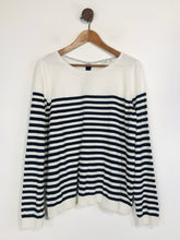Load image into Gallery viewer, Boden Women&#39;s Striped Jumper | M UK10-12 | White
