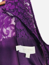 Load image into Gallery viewer, Hobbs Women&#39;s Lace A-Line Dress | UK10 | Purple
