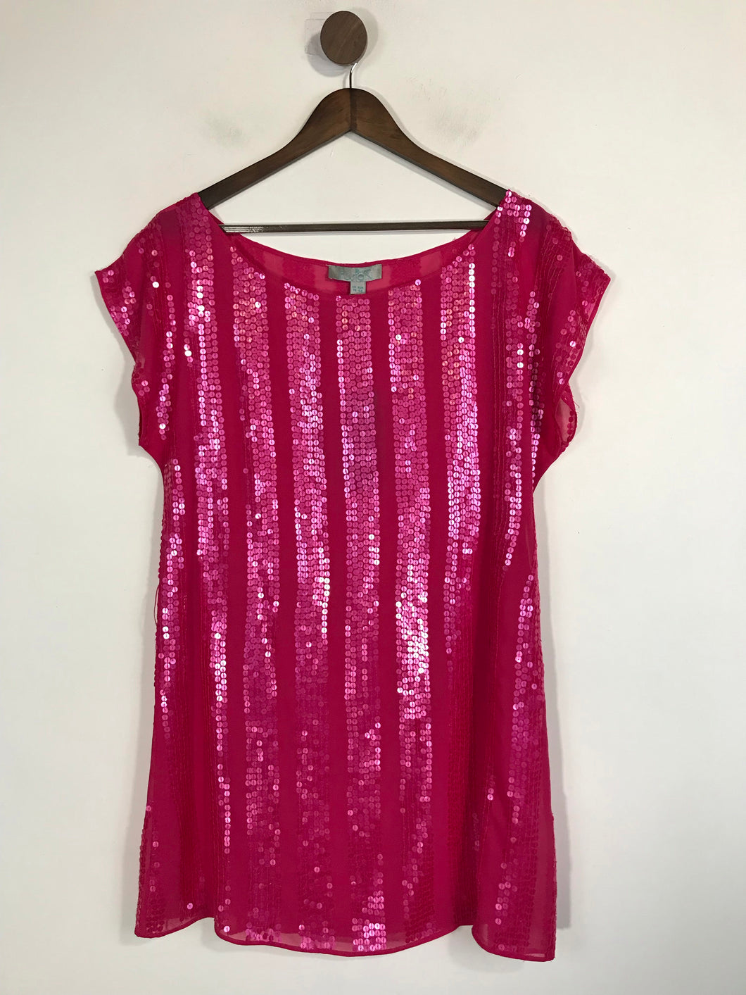 Monsoon Women's Sequin Blouse NWT | UK14 | Pink