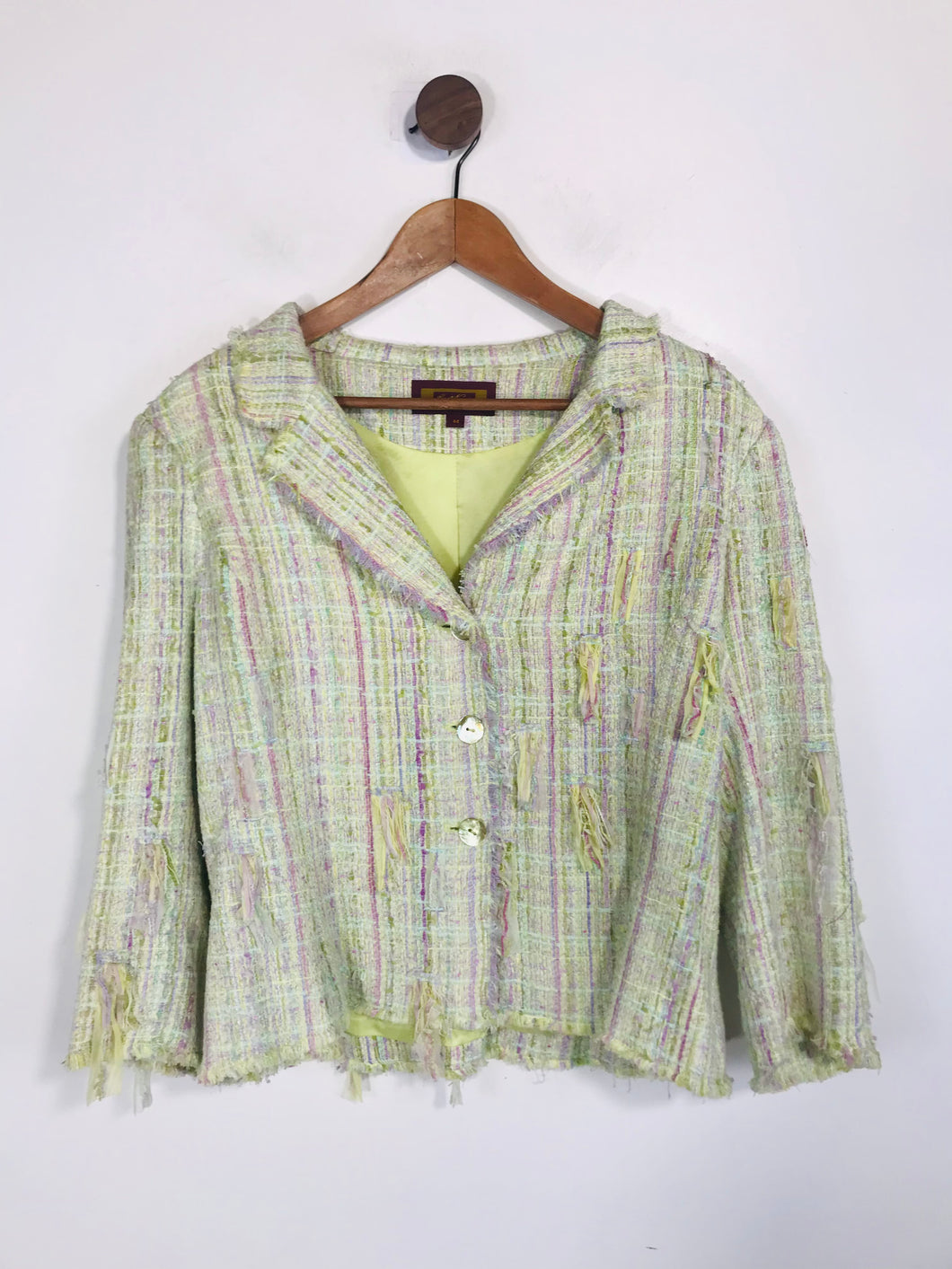 Renato Nucci Women's Tweed Blazer Jacket | IT44 UK12 | Multicoloured