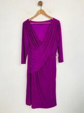Load image into Gallery viewer, Coast Women&#39;s Wrap Sheath Dress | UK18 | Purple
