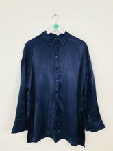 Load image into Gallery viewer, Zara Women’s Oversized Shirt | S | Navy Blue
