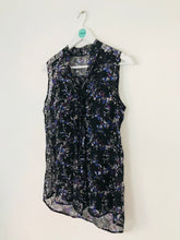 Load image into Gallery viewer, L.K. Bennett Women’s Silk Sleeveless Floral Blouse NWT | UK10 | Black
