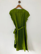 Load image into Gallery viewer, Hobbs Women&#39;s Linen Tie Wrap Dress | UK12 | Green
