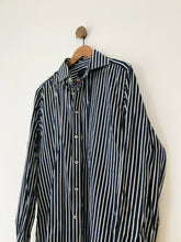 Load image into Gallery viewer, Duchamp Men’s Striped Button-Up Shirt | 43 | Blue White
