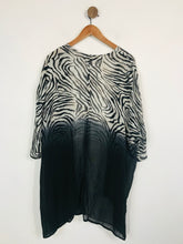 Load image into Gallery viewer, Mint Velvet Women&#39;s Zebra Print Sheer Cover-up Cardigan | L UK14 | Multicoloured
