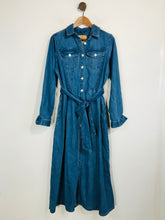Load image into Gallery viewer, Cotton Traders Women&#39;s Denim Shirt Midi Dress NWT | UK10 | Blue
