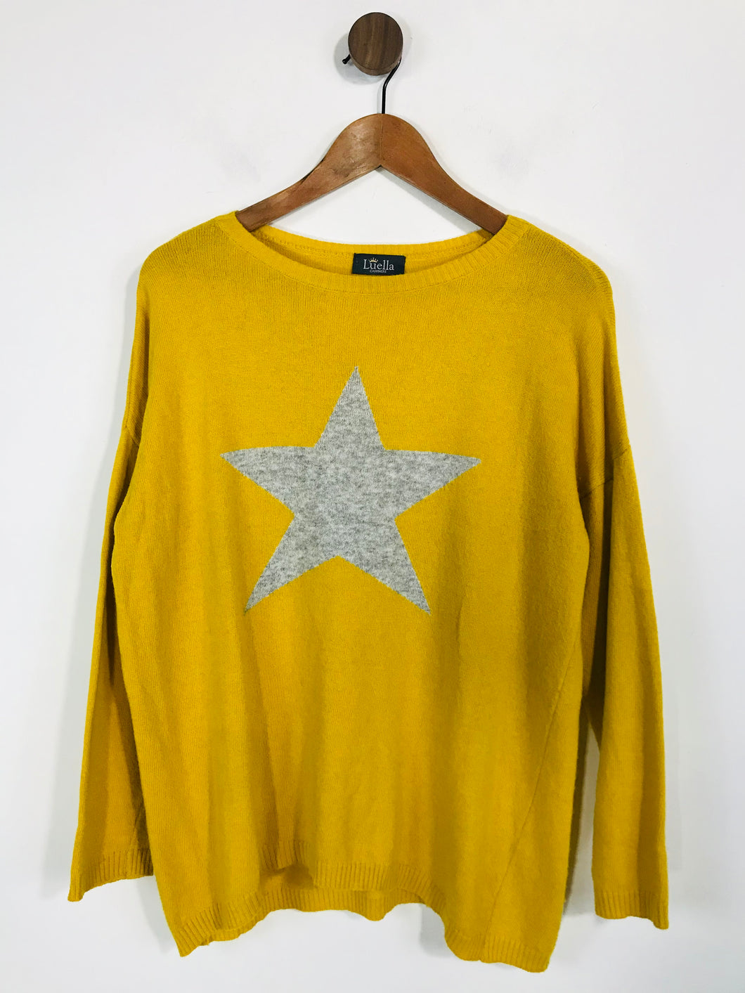 Luella Women's Cashmere Wool Jumper | M UK10-12 | Yellow