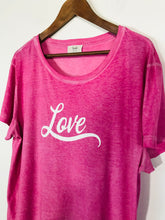 Load image into Gallery viewer, Hush Women&#39;s Cotton Washed effect T-Shirt | L UK14 | Pink
