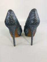 Load image into Gallery viewer, Zara Women&#39;s Glittery Heels | EU37 UK4 | Grey
