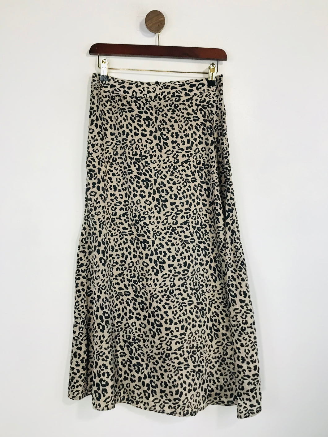 Mango Women's Leopard Print Midi Skirt | S UK8 | Multicoloured