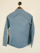 Load image into Gallery viewer, Massimo Dutti Women&#39;s Cotton Button-Up Shirt | EU36 UK8 | Blue
