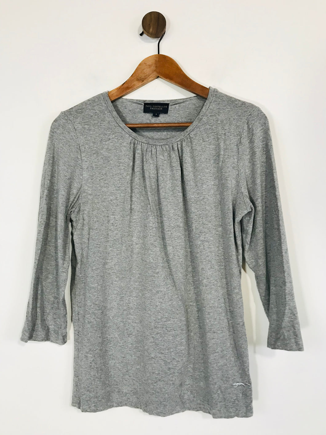 Paul Costelloe Dressage Women's Gathered Front T-Shirt  | 3 UK12-14  | Grey