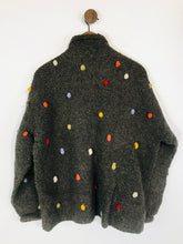 Load image into Gallery viewer, Pachamama Women&#39;s Wool Polka Dot Cardigan | UK14-16 | Grey
