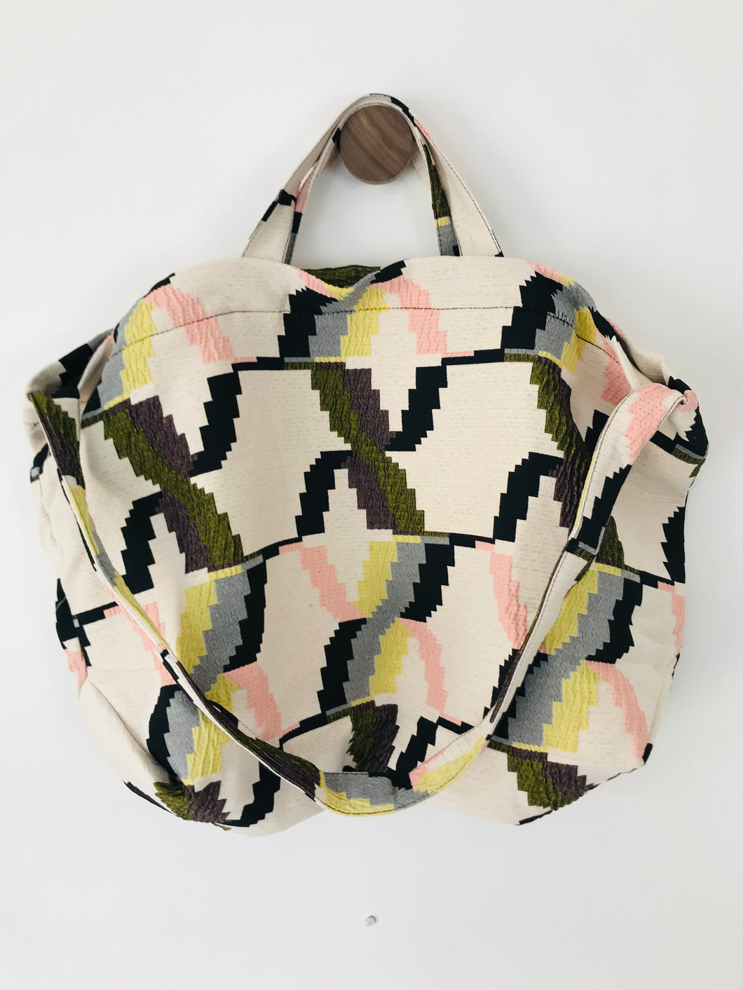 Zara Women’s Jersey Shoulder Tote Bag | Large | Multi