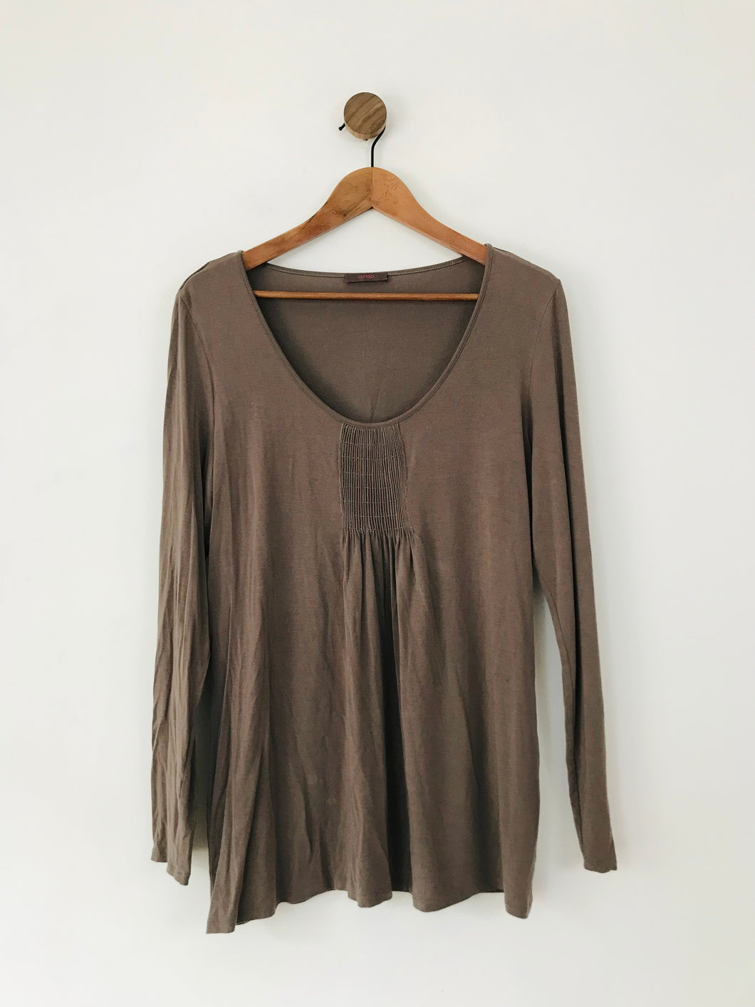 Wrap London Women's Ruched Blouse | UK16 | Brown