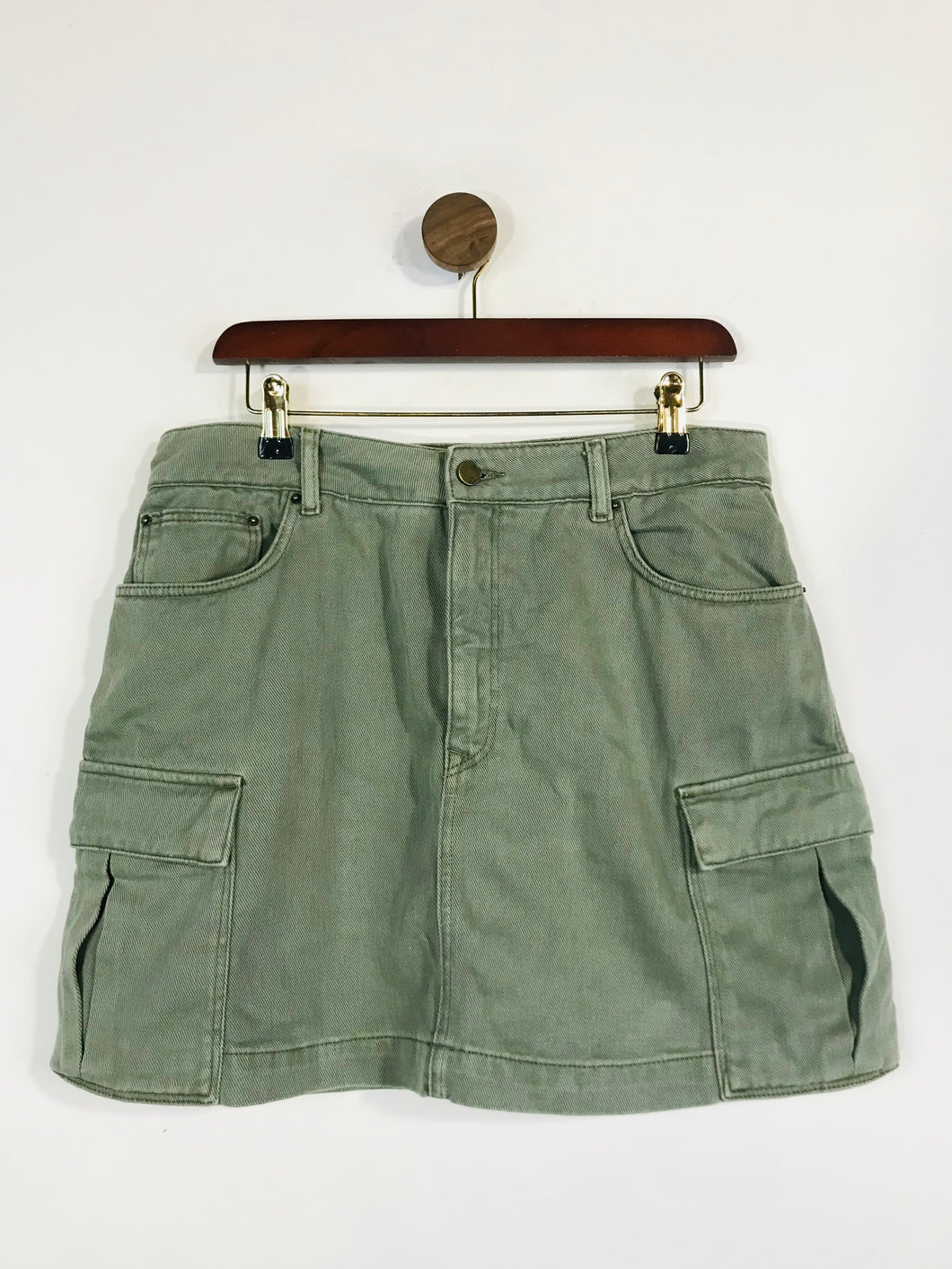 Hush Women's Cotton Mini Skirt | UK14 | Green