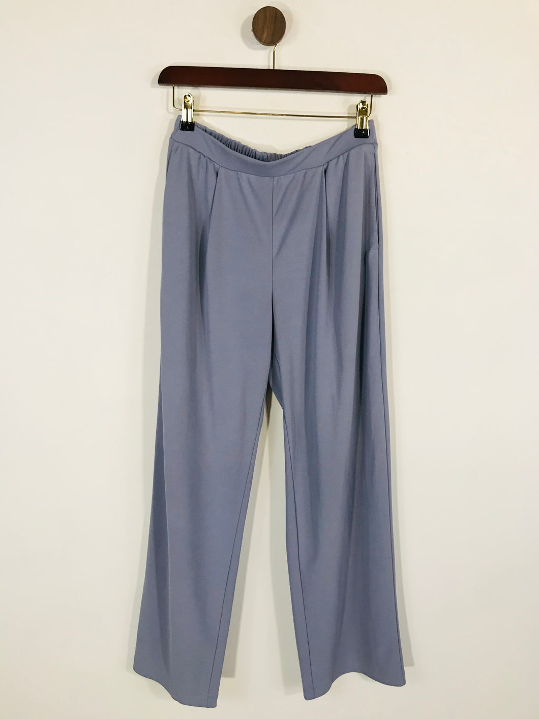 Uniqlo Women's High Waist Wide Leg Casual Trousers | S UK8 | Blue