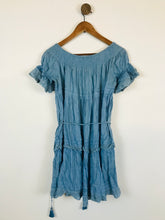 Load image into Gallery viewer, LoveShackFancy Women&#39;s Crochet Off Shoulder Dress | S UK8 | Blue
