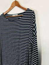 Load image into Gallery viewer, JoJo Maman Bebe Women&#39;s Striped Long Sleeve T-Shirt | M UK10-12 | Blue
