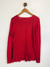 Load image into Gallery viewer, Pret a Porter Women&#39;s Cotton Linen Jumper | L UK14 | Red
