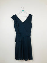 Load image into Gallery viewer, Reiss Womens Pleated Wrap Dress | UK8 | Dark Navy
