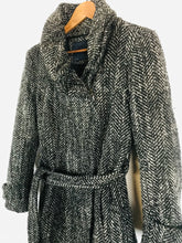 Load image into Gallery viewer, Zara Women&#39;s Wool Wrap Peacoat | L UK14 | Grey
