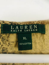 Load image into Gallery viewer, Ralph Lauren Women’s Snake Print Sleeveless Tank Top | UK 18 XL | Brown
