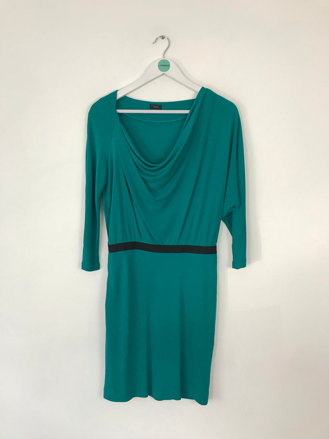 Joseph Women’s Cowl Neck Jersey Shift Dress | UK12 | Green