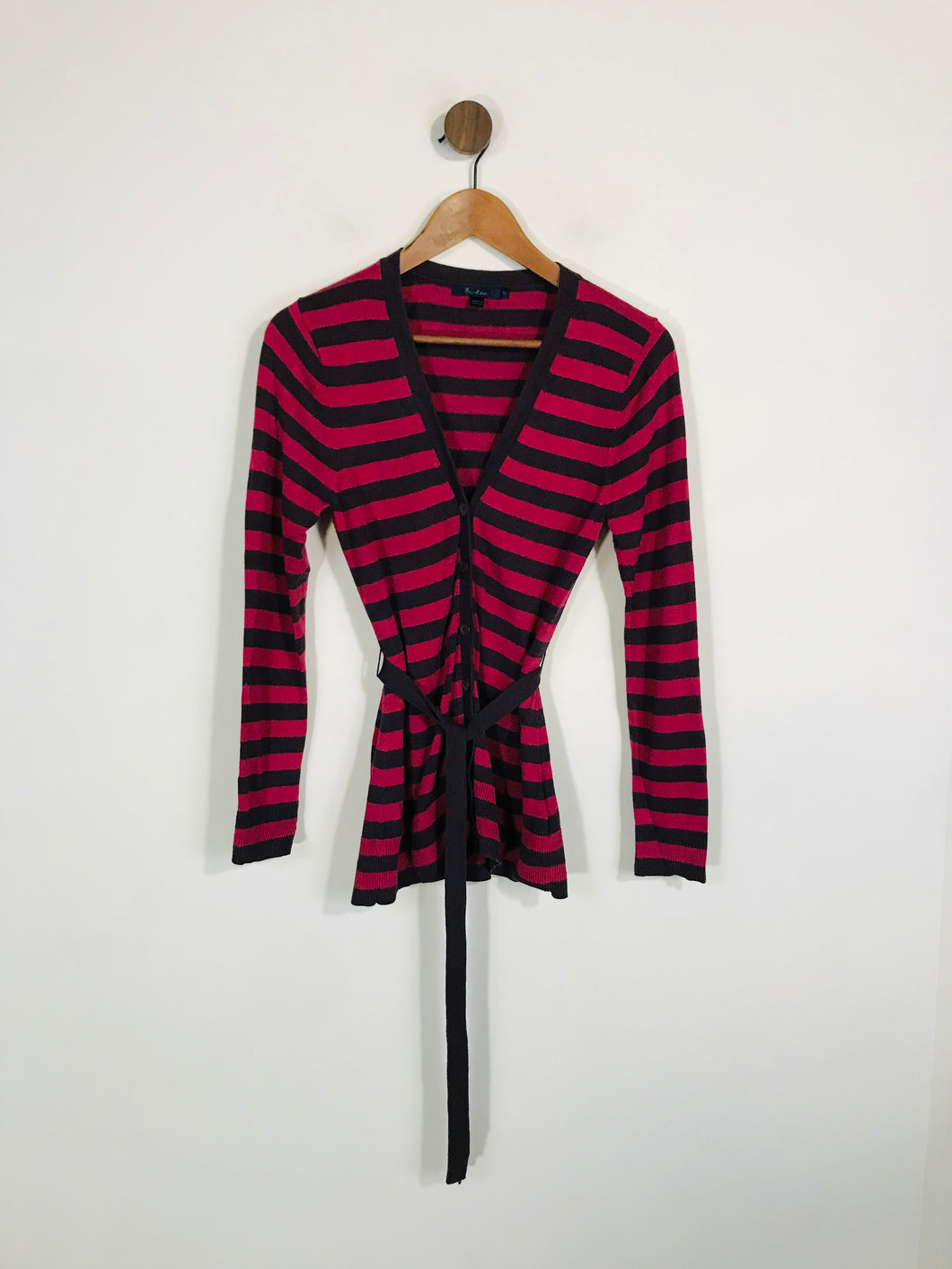 Boden Women's Cotton Striped Cardigan | UK12 | Multicoloured