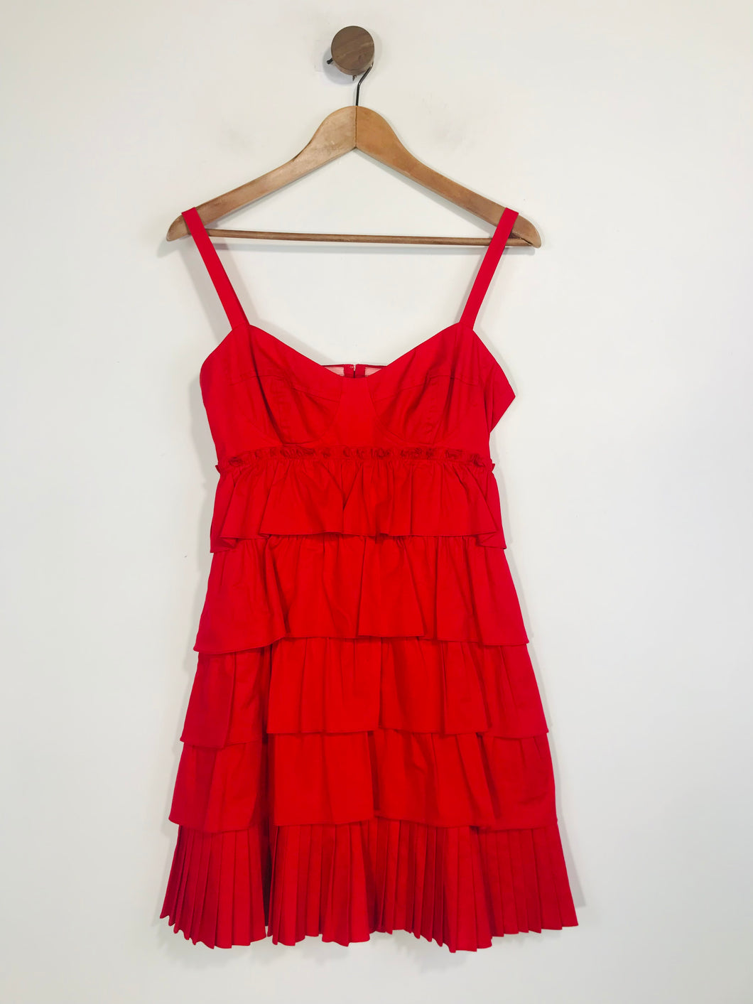 Nanette Lepore Women's Ruffle Layered Mini Dress | UK4 | Red