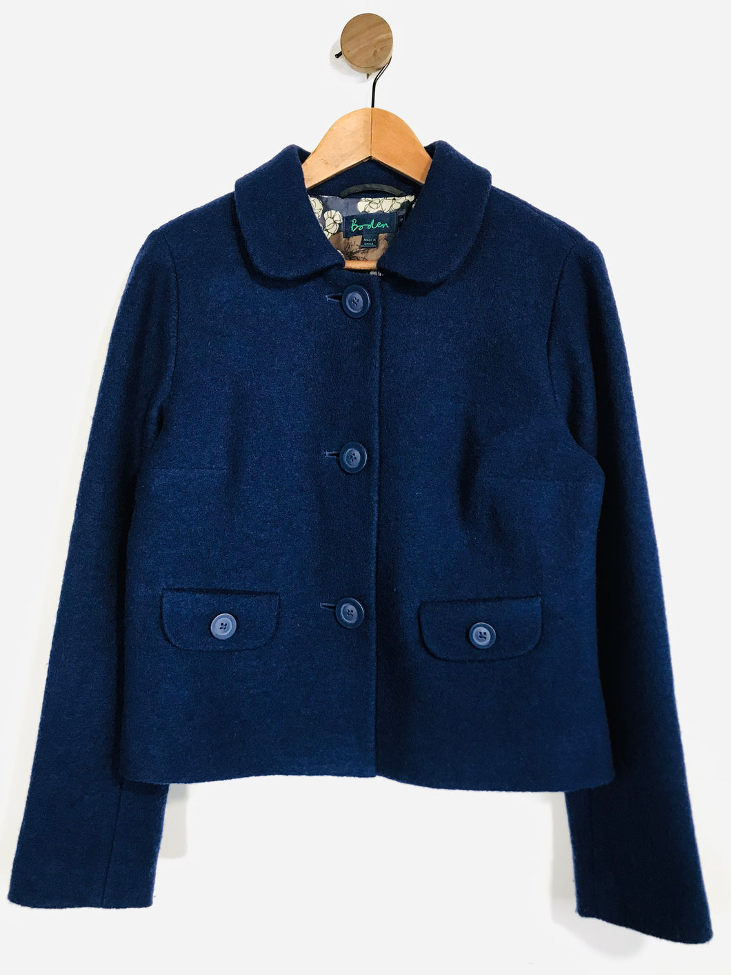 Boden Women's Wool Peacoat Coat | UK16 | Blue