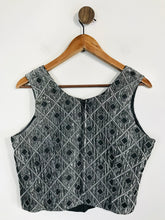 Load image into Gallery viewer, First Avenue Women&#39;s Vintage Corset Style Tank Top | UK12 | Grey
