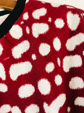 Load image into Gallery viewer, Pinko Women&#39;s Polka Dot Short Sleeve Sweatshirt | S UK8 | Red
