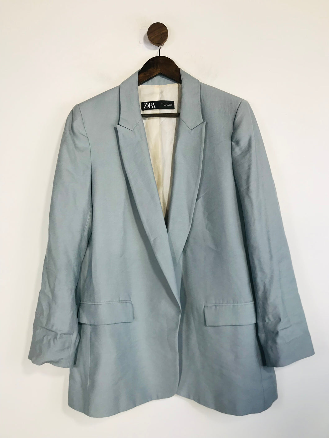 Zara Women's Blazer Jacket | L UK14 | Blue
