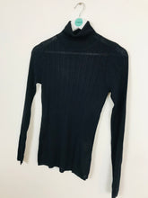 Load image into Gallery viewer, Karen Millen Women’s Lightweight Knit Polo Neck | UK 10 | Navy
