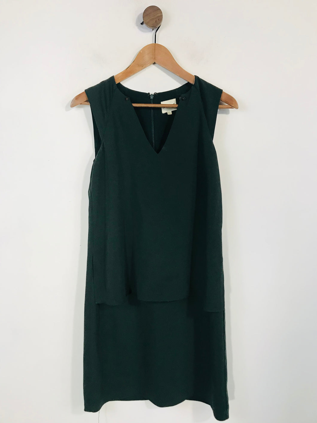 Reiss Women's V Neck Shift Dress | UK6 | Green