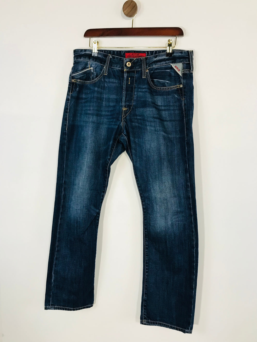 Replay Men's Straight Jeans | W32 L30 | Blue