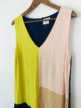 Load image into Gallery viewer, Anthropologie HD In Paris Women&#39;s Colour Block Sleeveless Midi Dress | UK14 | Multicolour
