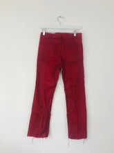 Load image into Gallery viewer, Zara Trafaluc Womens Straight Jeans | EU38 UK10 | Red
