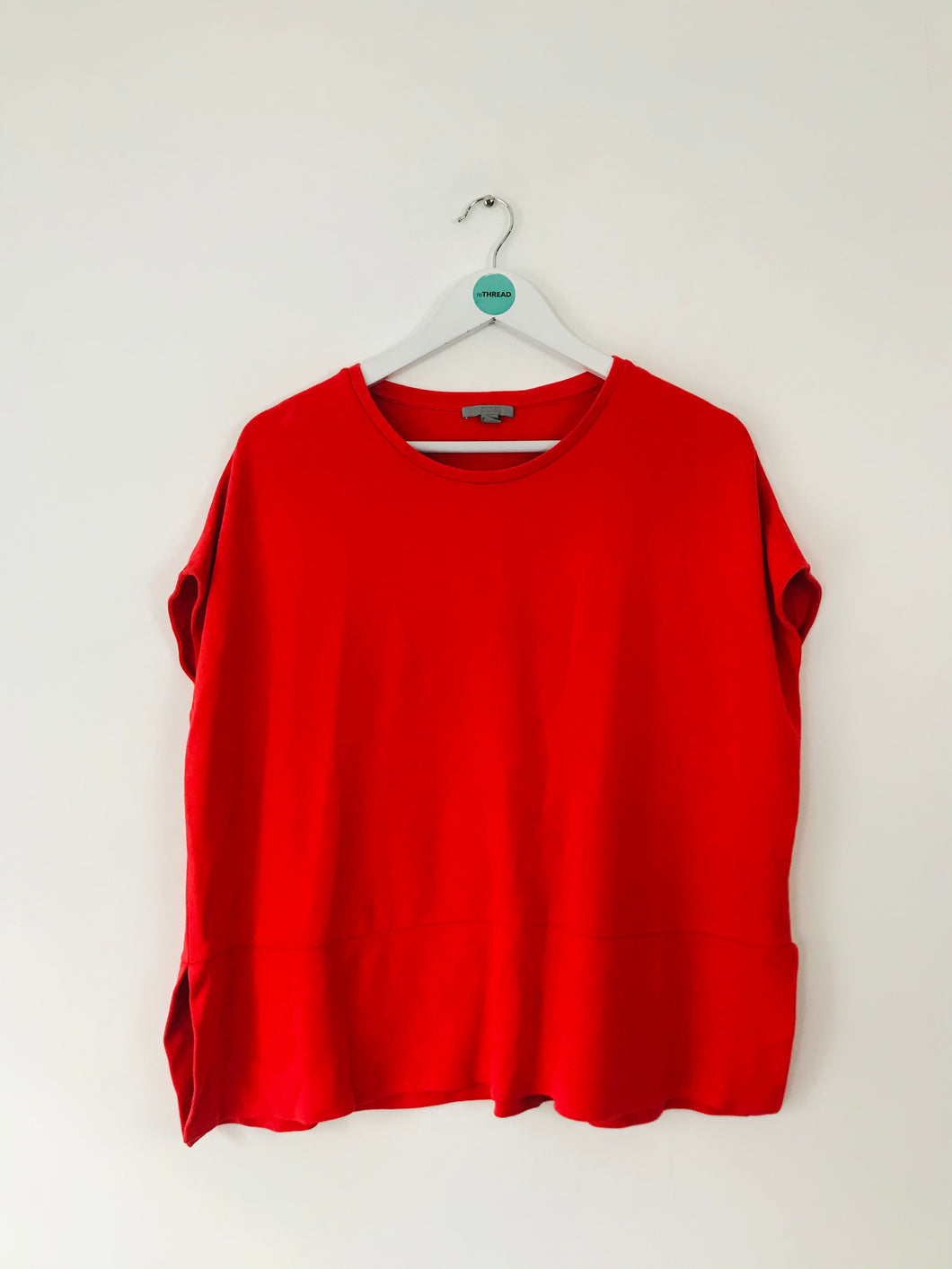 COS Women’s Oversized T-Shirt | S UK8 | Red