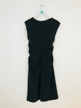 Load image into Gallery viewer, Zara Women’s Ruched Panels Aline Midi Dress | L UK14-16 | Black
